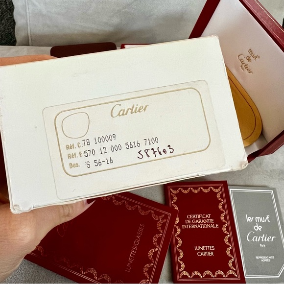 (SOLD)Rare Cartier Santos 24K Gold-plated Aviator Sunglasses (Vintage) - Picture 16 of 16